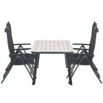 Santos tuinset 5-delig - Penedo tafel 160x90 cm