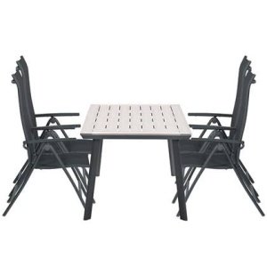 Santos tuinset 5-delig - Penedo tafel 160x90 cm