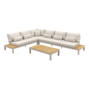 Suns Vita loungeset (links) - Zand/Teak