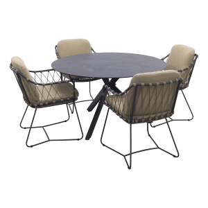 Taste Prego/Locarno ronde tuinset - 5-delig - 130 cm.