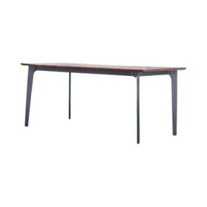 Tikamoon - Massief teakhouten en metalen tuintafel 6|8 personen.