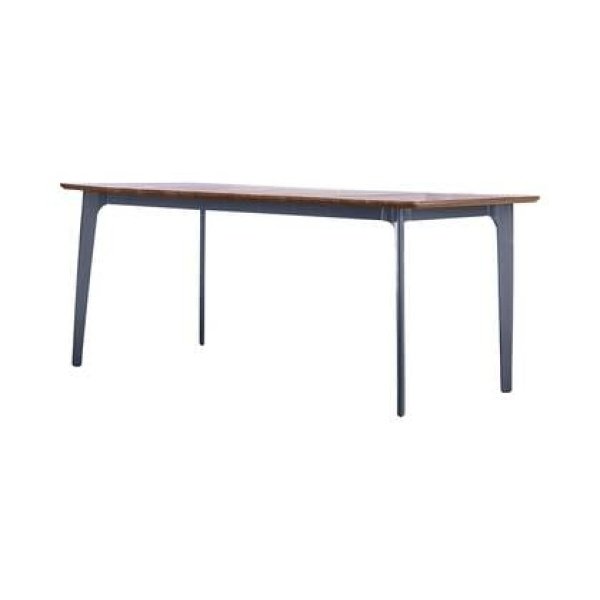 Tikamoon - Massief teakhouten en metalen tuintafel 6|8 personen.