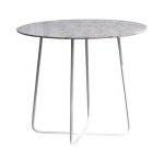 Tikamoon - Ronde tuintafel in premium terrazzo en groen metaal 4 p.