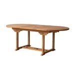 Tikamoon - Uitschuifbare eettafel van massief acaciahout 6|8 pers.