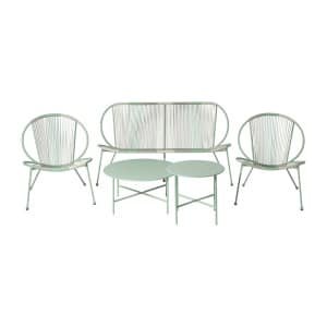 Tuinset Lugo - groen/beige - 5-delig