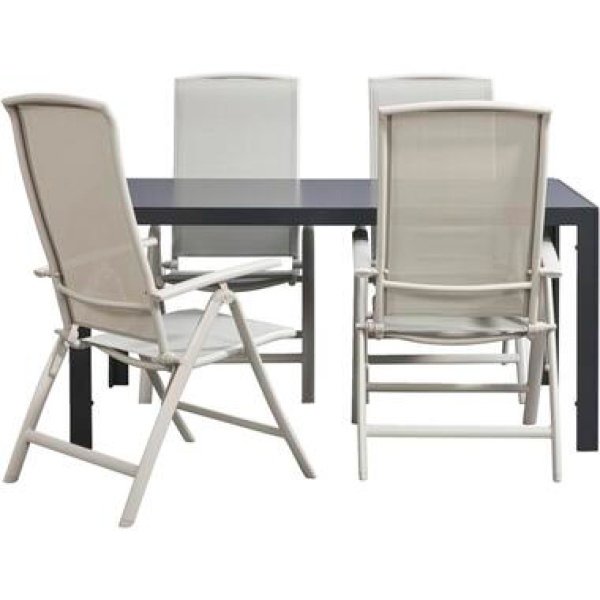 Tuinset Savoie Cannes - zandkleur - 5-delig - 160 cm - Leen Bakker