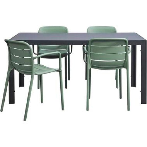 Tuinset Savoie Nice - groen - 5-delig - 160 cm - Leen Bakker