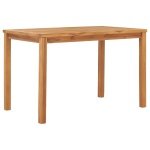 Tuintafel 120x70x77 cm massief teakhout