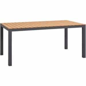Tuintafel Toulon - antraciet - 74x169x90 cm - Leen Bakker