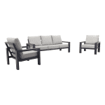 Verano stoel-bank loungeset (3-delig) - Royal Grey