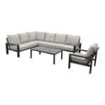 Verano/Atlanta loungeset + loungestoel (6-delig) - Royal Grey