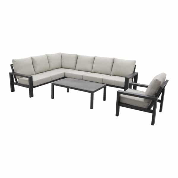 Verano/Atlanta loungeset + loungestoel (6-delig) - Royal Grey