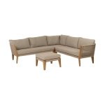Woood San Remo loungeset teak Zand