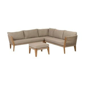 Woood San Remo loungeset teak Zand