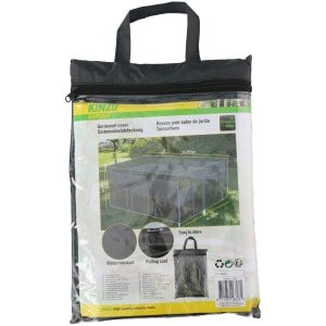 Zwarte beschermhoes voor tuinset 210 x 210 x 90 cm -