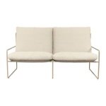 ferm LIVING Desert 2-zitsbank Pure Bouclé - Cashmere / Off-White