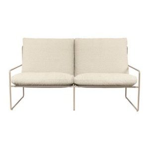 ferm LIVING Desert 2-zitsbank Pure Bouclé - Cashmere / Off-White
