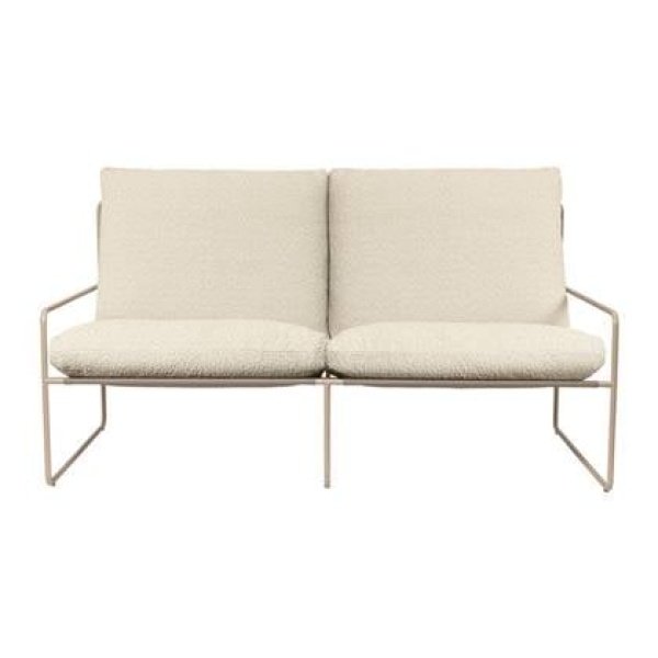 ferm LIVING Desert 2-zitsbank Pure Bouclé - Cashmere / Off-White