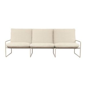 ferm LIVING Desert 3-zitsbank Pure Bouclé - Cashmere / Off-White