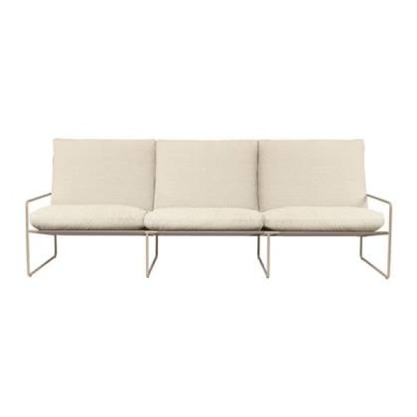 ferm LIVING Desert 3-zitsbank Pure Bouclé - Cashmere / Off-White