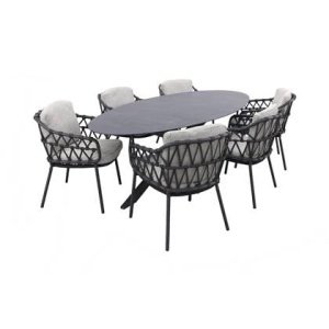 4SO Calpi|Privada 240x107 - Ovale tuinset - 7-delig