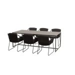 Accor tuinset antraciet met Quatro tafel | 4 Seasons Outdoor