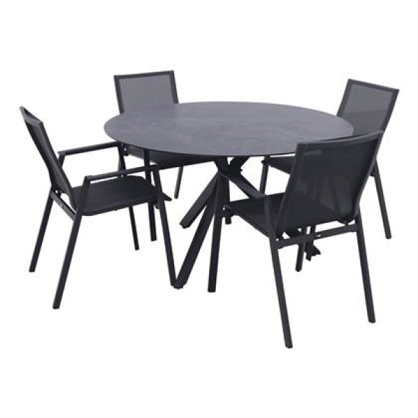 Atmos|Locarno 130 cm. ronde tuinset - 5-delig