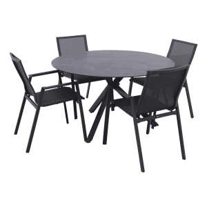 Atmos/Locarno ronde tuinset - 5-delig - 130 cm.