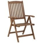 Beliani - AMANTEA - Tuinstoel - Donkere houtkleur - Acaciahout