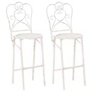 Beliani - TRIESTE - Tuinbarkruk set van 2 - Lichtbeige - IJzer
