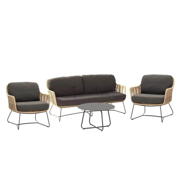 Belmond Loungeset Naturel met Salontafel