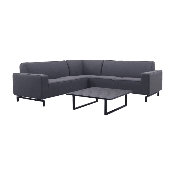 Boavista/Cuba Sunbrella loungeset (4-delig) - Sooty/Antraciet