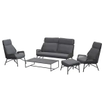 Carthago loungeset platinum met footstool | 4 Seasons Outdoor