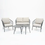 Conversation Loungeset Progetto Zwart NOUS Garden Vita