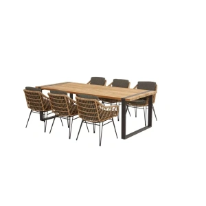 Cottage tuinset met teak Alto tafel met alu poten | 4 Seasons Outdoor