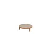 Finn coffee tafel teak keramiek sabbia panna dia. 85 cm - 4so