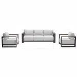 Garden Impressions Malakka loungeset 3-delig - light teak look