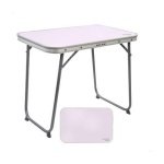 HIXA Aktive Campingtafel Kampeertafel Inklapbaar Handvat Wit 60x40...