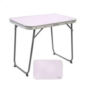 HIXA Aktive Campingtafel Kampeertafel Inklapbaar Handvat Wit 60x40...