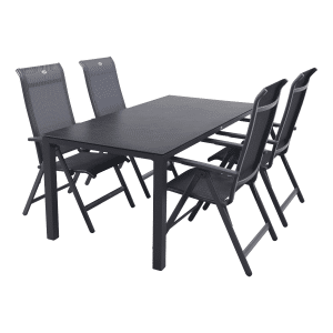 Hartman Milaan/Chaneo verstelbare tuinset - 180x90 cm. - 5-delig