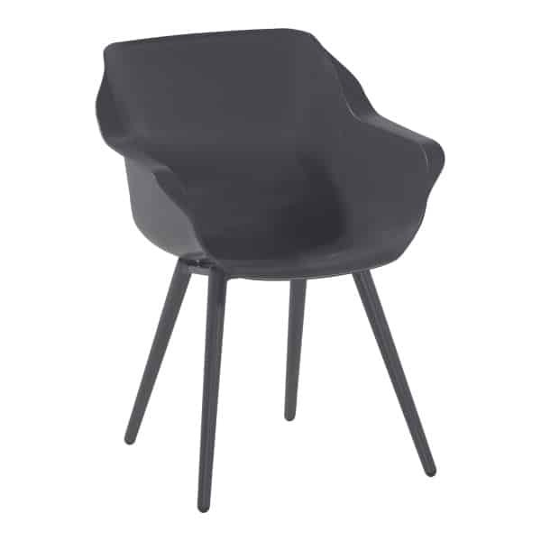 Hartman Tuinstoel Sophie Studio met armleuning - Antraciet