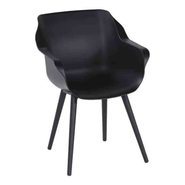 Hartman Tuinstoel Sophie Studio met armleuning - Zwart