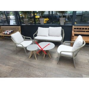 Jamaica set Taupe met kussens - Eurofleur aanbieding