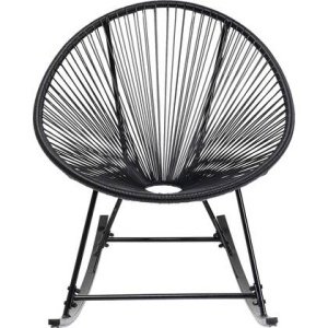 Kare Design Acapulco Schommelstoel - zwart