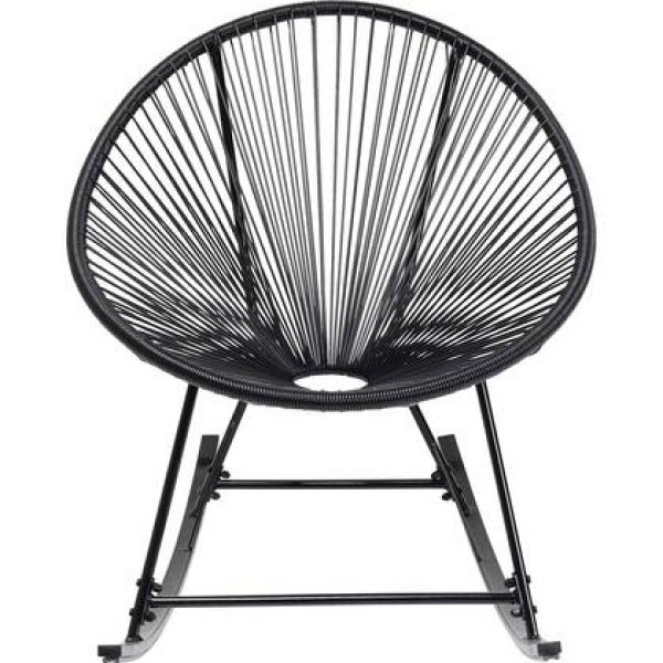 Kare Design Acapulco Schommelstoel - zwart
