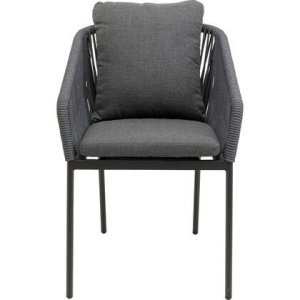 Kare Design Cyprus tuinstoel met armleuningen - grijs