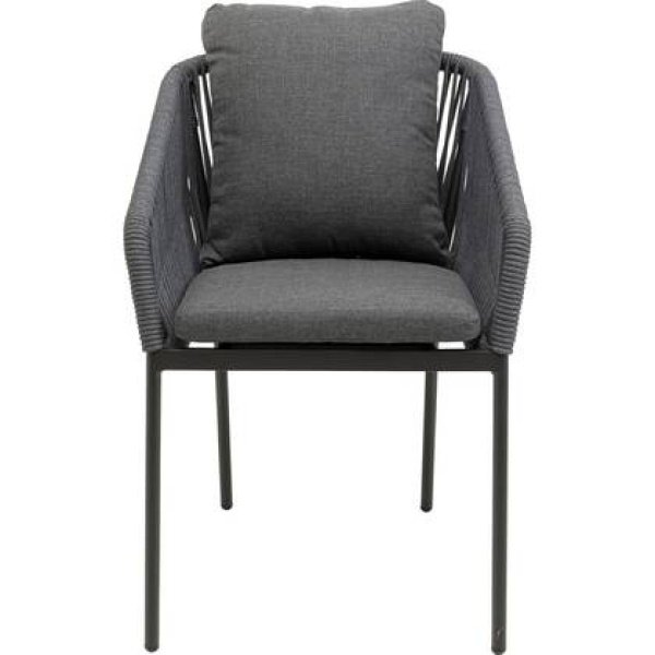 Kare Design Cyprus tuinstoel met armleuningen - grijs