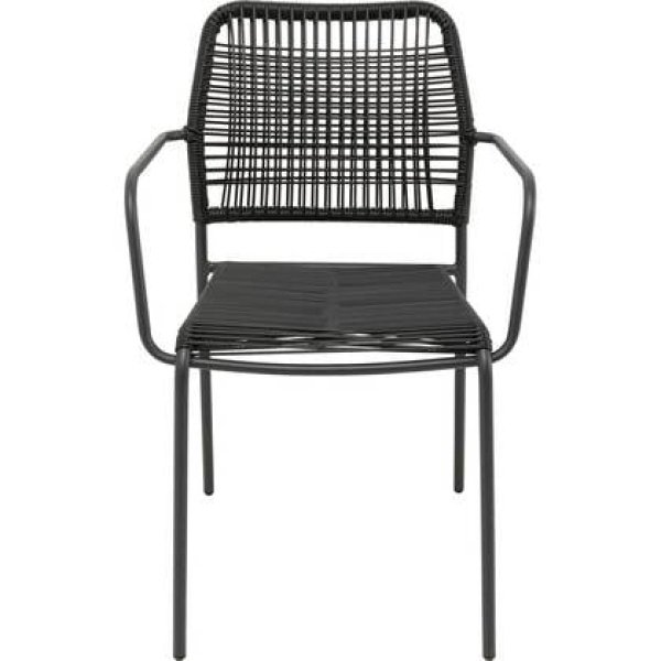 Kare Design Madagascar tuinstoel armleuningen - zwart