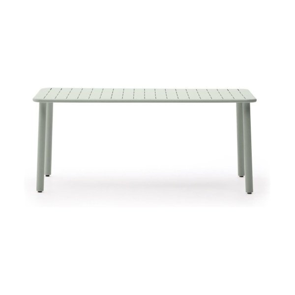 Kave Home Brai tuintafel 180x90 cm turqouise gegalvaniseerd