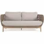 Kave Home Kave Home Tuinmeubel Catalina bruin, stof, 3-zits,